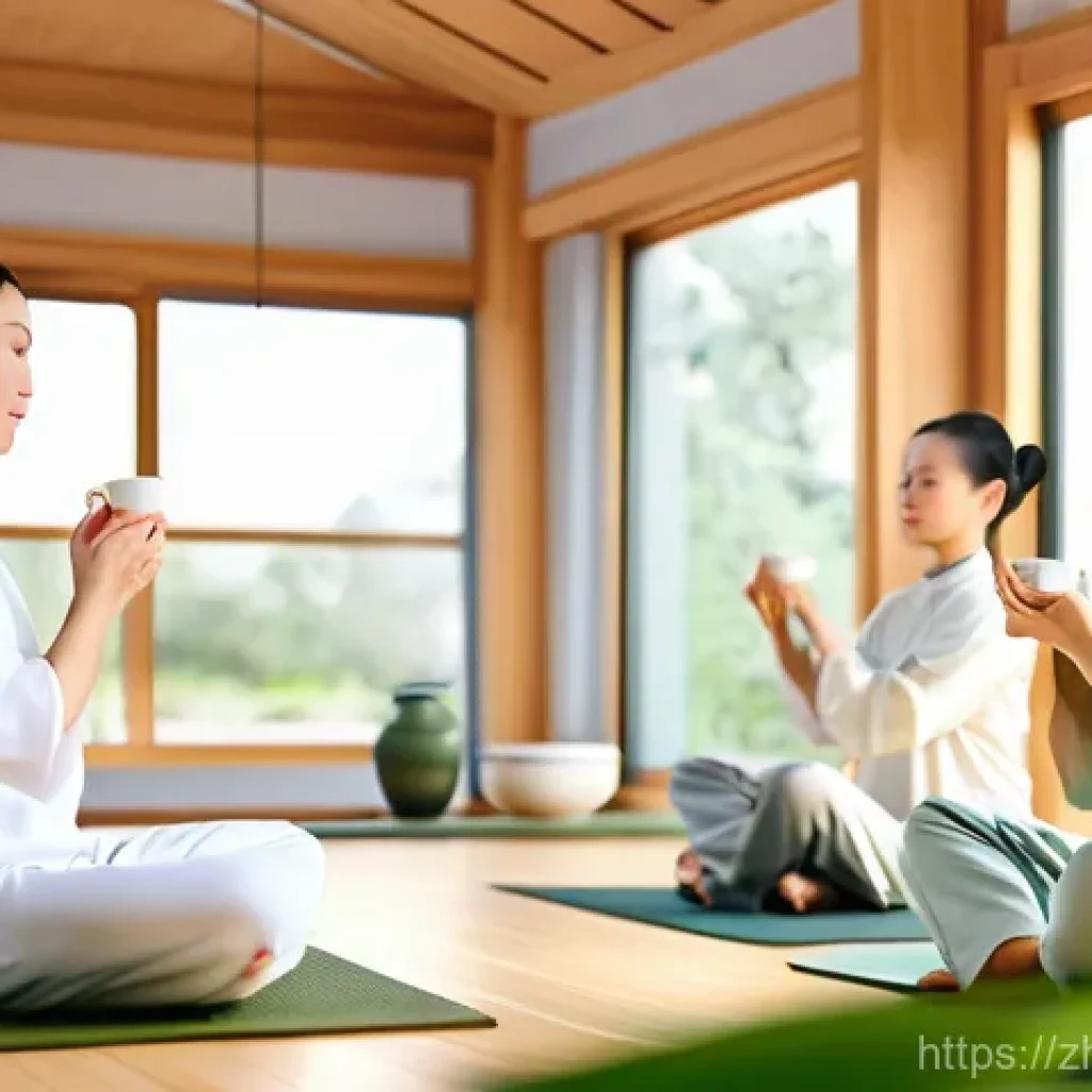 만성질환 관리와 한방치료 - **Prompt 1: Serene Modern TCM Wellness**
"A diverse group of young to middle-aged adults, compri...