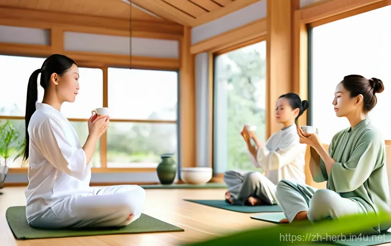 만성질환 관리와 한방치료 - **Prompt 1: Serene Modern TCM Wellness**
    "A diverse group of young to middle-aged adults, compri...