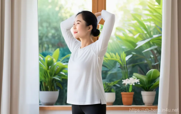 갱년기 불면증 한방 치료법 - **Prompt:** A serene, elegant Chinese woman in her late 40s to early 50s, wearing modest, luxurious ... 갱년기 불면증 한방 치료법 - **Prompt:** A serene, elegant Chinese woman in her late 40s to early 50s, wearing modest, luxurious ...