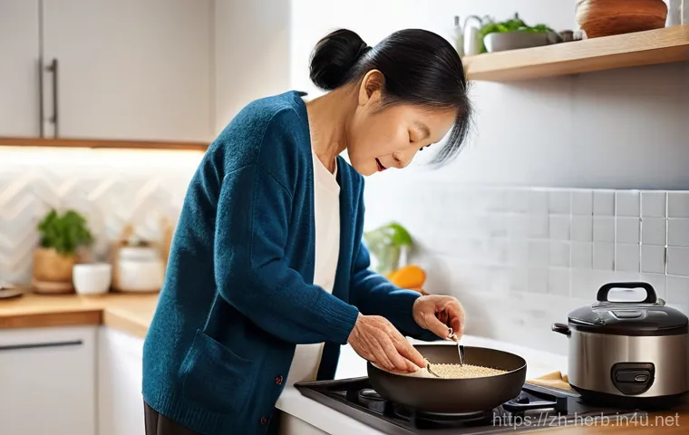 갱년기 불면증 한방 치료법 - **Prompt:** A vibrant Chinese woman in her early 50s, dressed in loose-fitting, modest athleisure we... 갱년기 불면증 한방 치료법 - **Prompt:** A vibrant Chinese woman in her early 50s, dressed in loose-fitting, modest athleisure we...